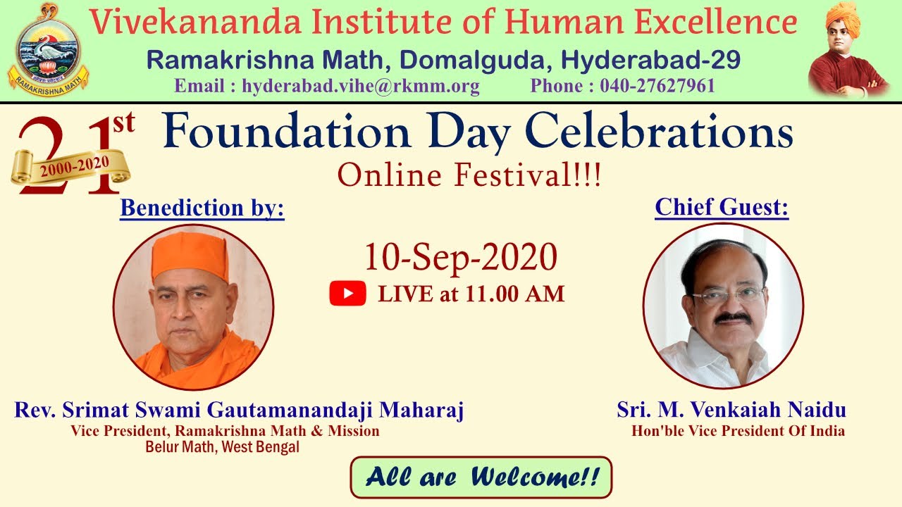 DAY 1- VIHE 21st FOUNDATION DAY CELEBRATIONS