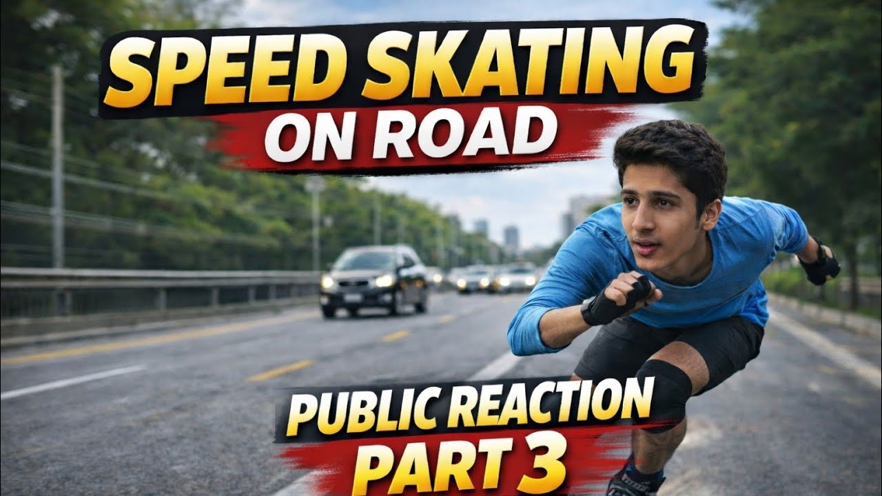SPEED SKATING 😉on road crazy public reaction part 3 #viral #shorts #video #vlog #explore#reach#trend