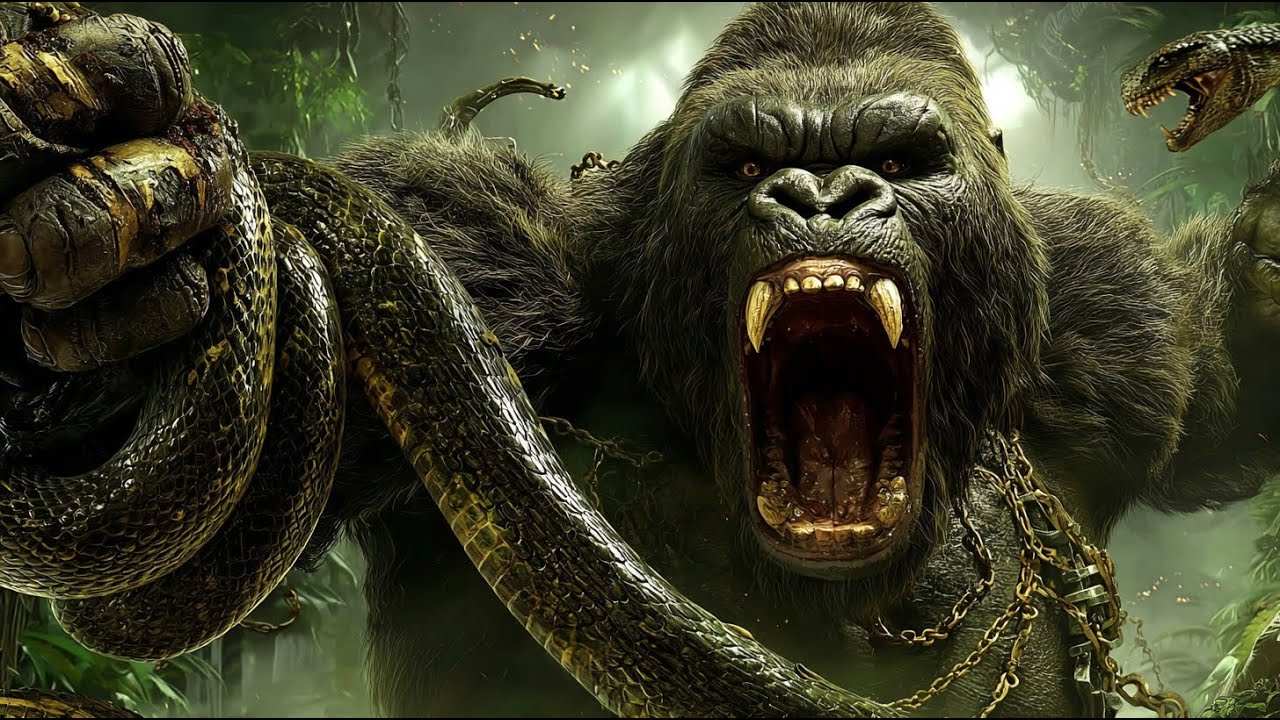 King Kong vs Giant Anaconda | Deadly Jungle Fight