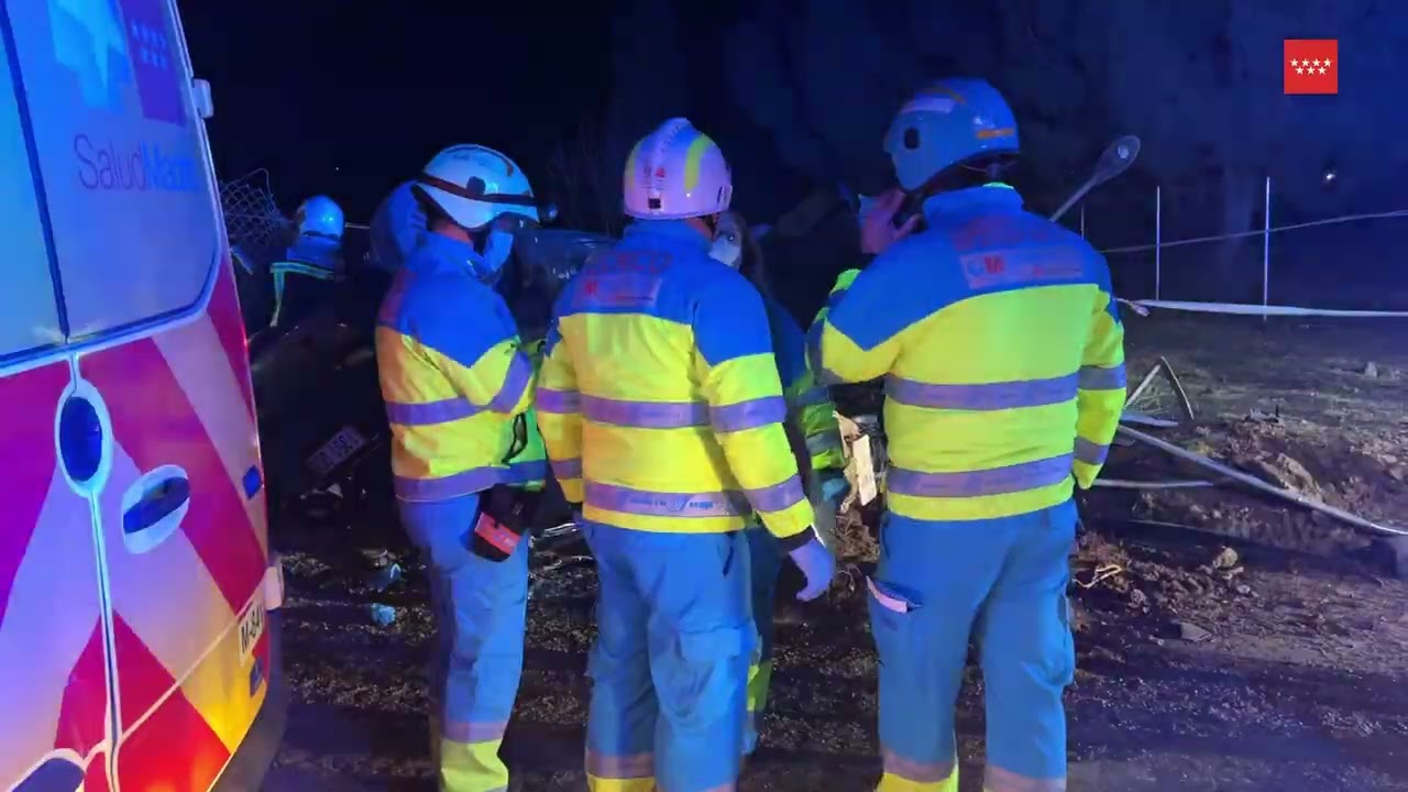 Accidente de tráfico Mejorada del Campo con un fallecido, un herido grave y otro potencialment