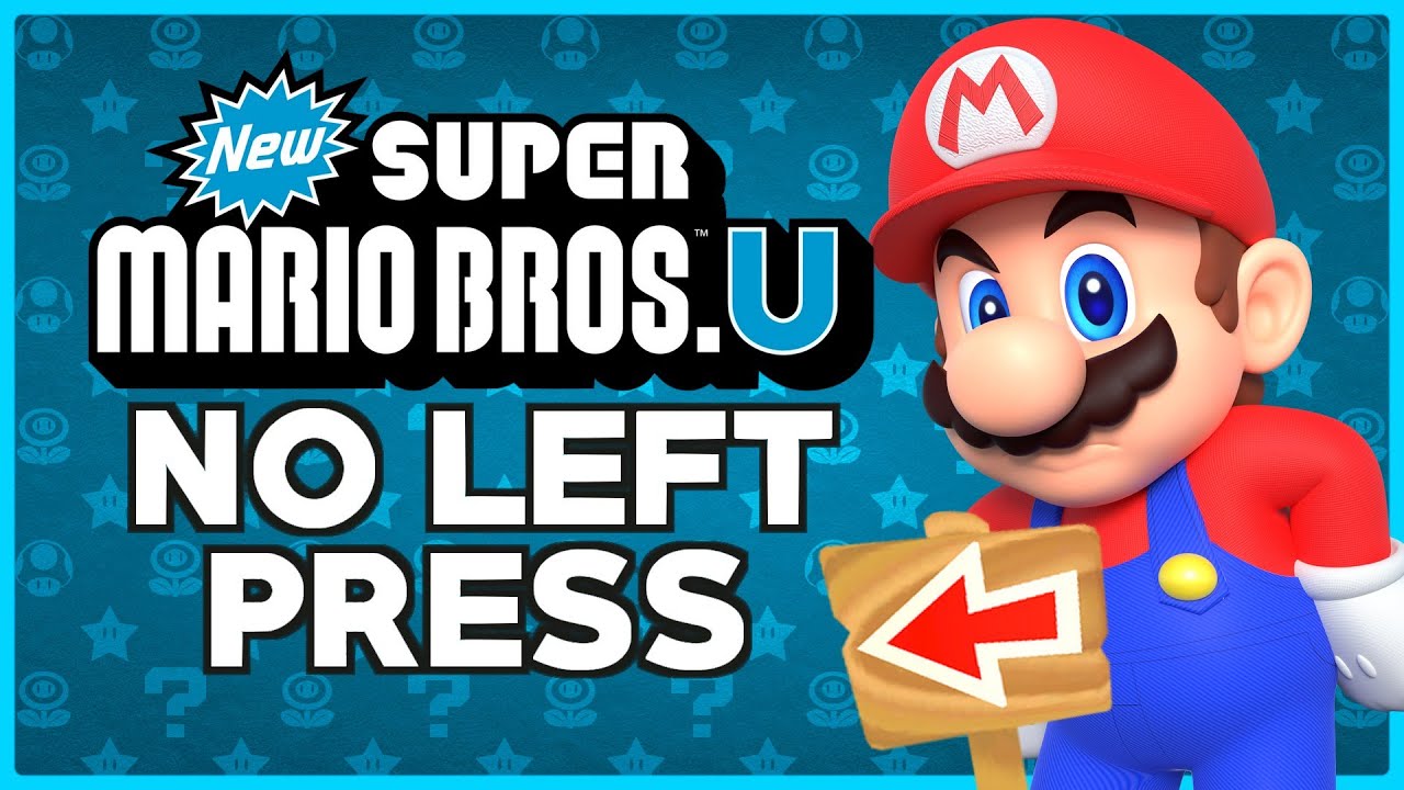 I tried beating New Super Mario Bros. U DELUXE without PRESSING LEFT !