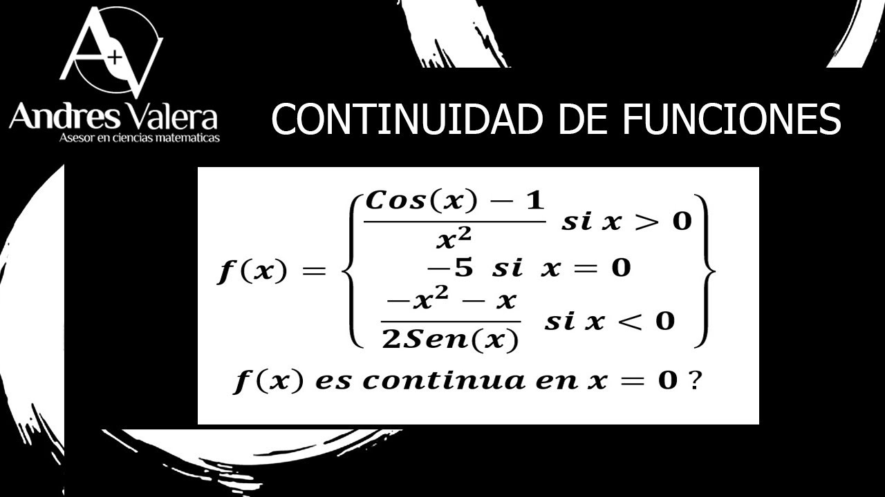 EJERCICIO DE CONTINUIDAD DE FUNCIONES #3 CON FUNCIONES TRIGONOMETRICAS.