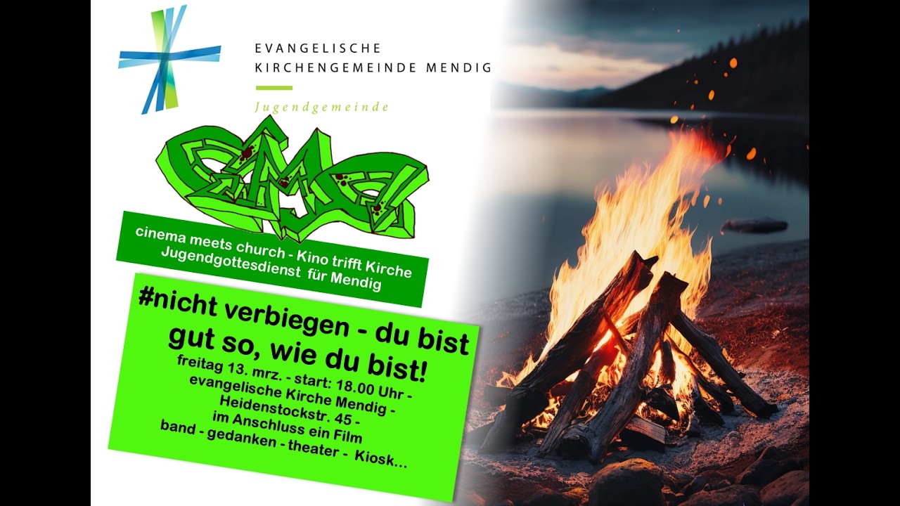 Livestream zum Jugendgottesdienst CMC | 13.03.2026 | Evangelische Kirche Mendig