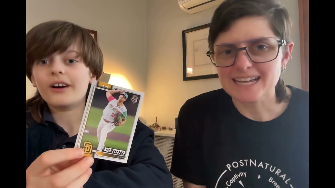 Ryder and m0m open new 2026 series 1 Topps baseball card packs just released today