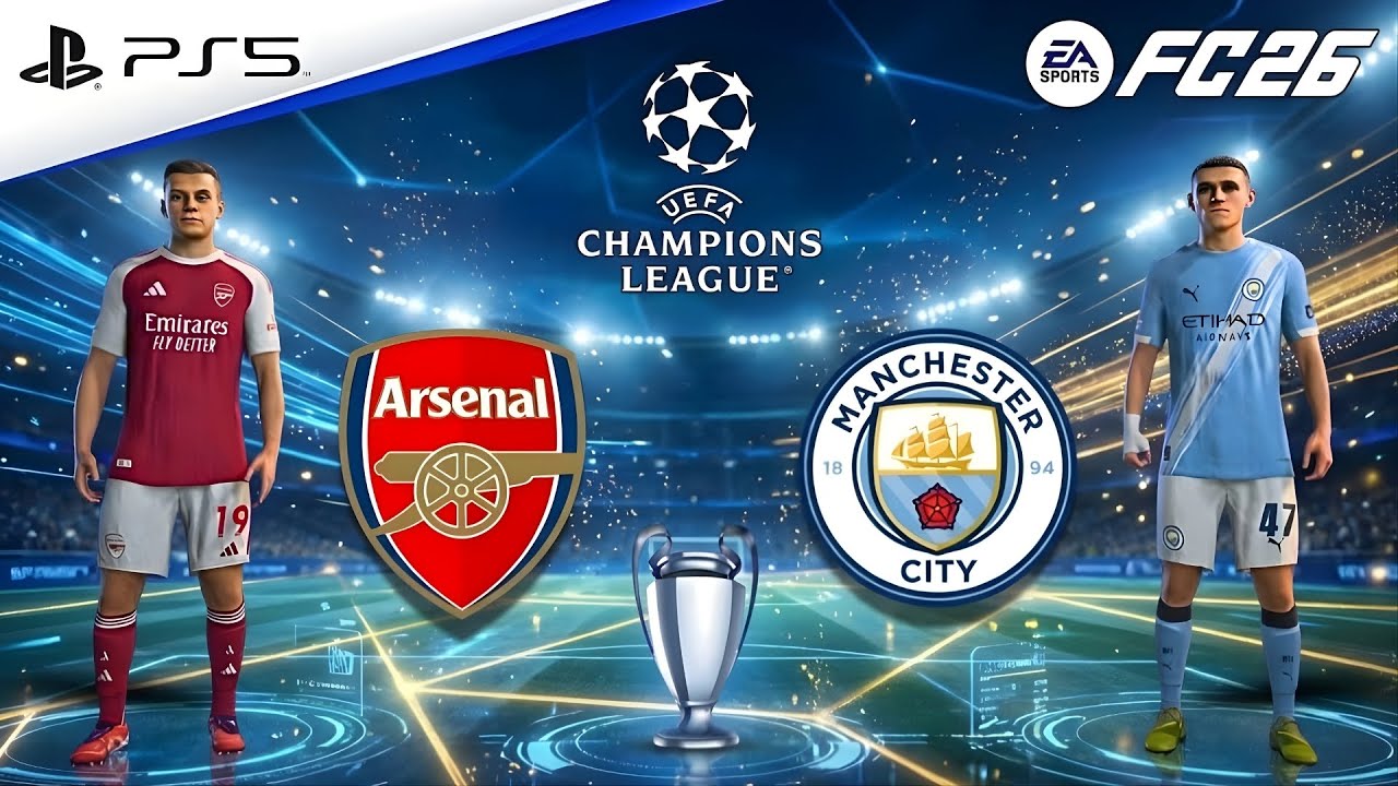 FC 26 – Arsenal vs Man City | UCL Final Showdown | Haaland vs Gyökeres