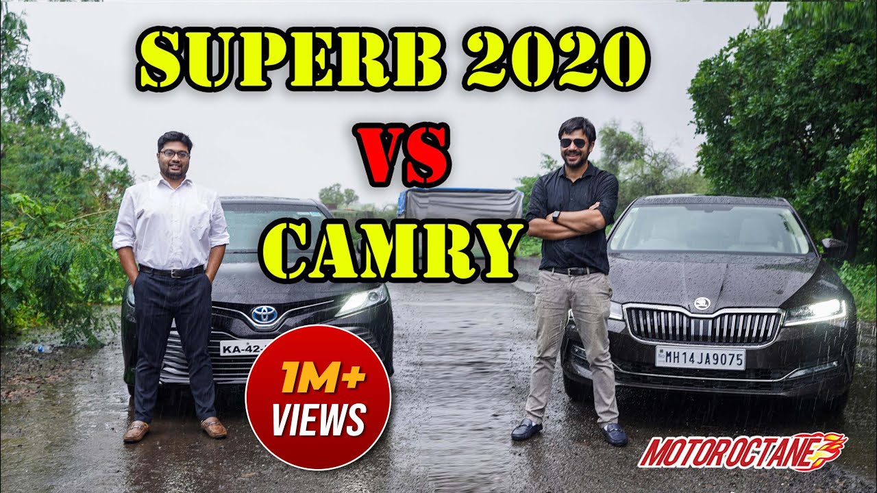 Skoda Superb 2020 vs Toyota Camry Comparison | Hindi | MotorOctane