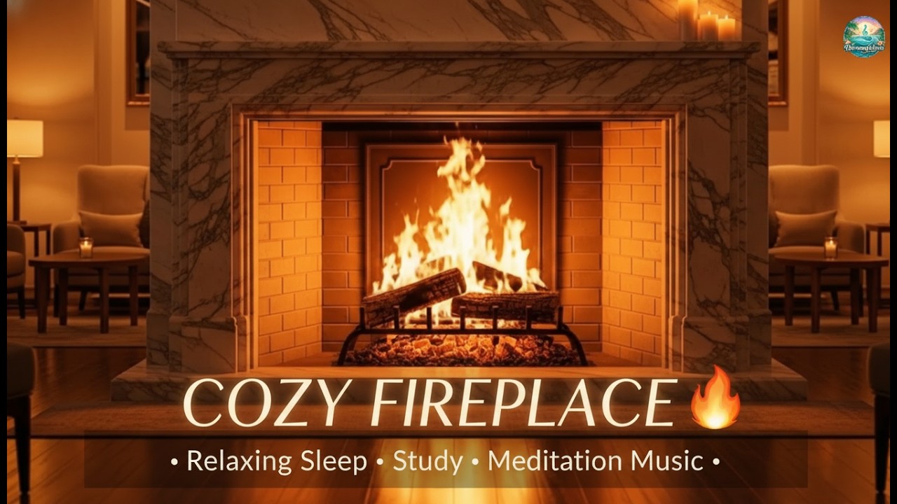 Relaxing Fireplace Sounds 🔥 | Stress Relief, Meditation, Deep Sleep & Cozy Ambience #firemusic #yt