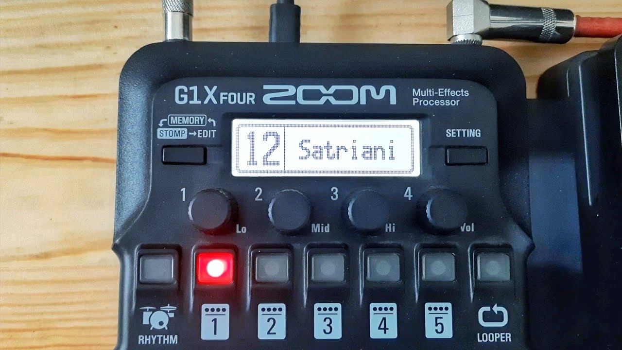 Preset settings Zoom G1X Four Joe Satriani