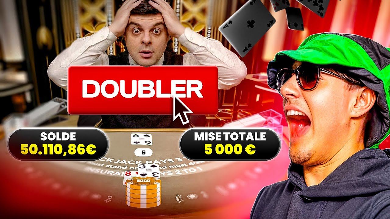 LA MAIN LA PLUS ÉPIC DE TOUTE L’HISTOIRE ! 50K AU BLACKJACK !!!