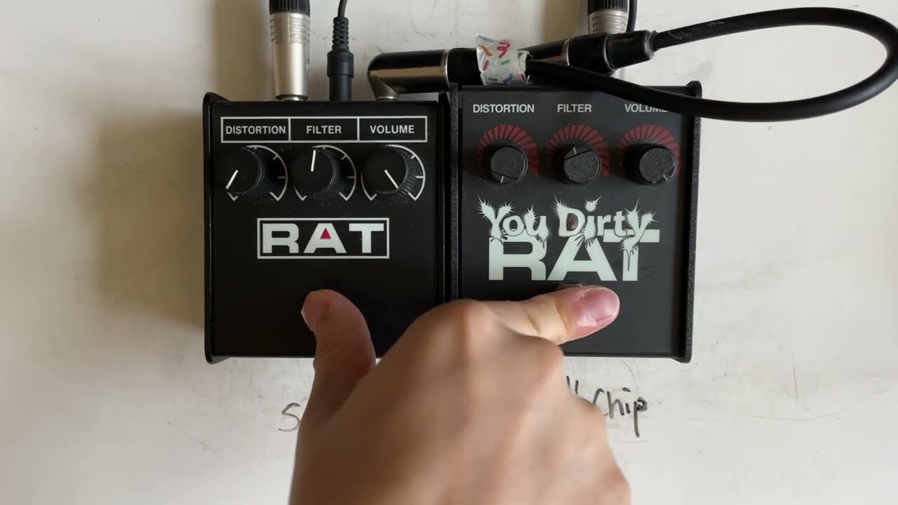 [Comparison] (Same OP-Amp) 'RAT2' vs 'Dirty RAT' Distortion Pedal Demo w/ Tele (no talking)