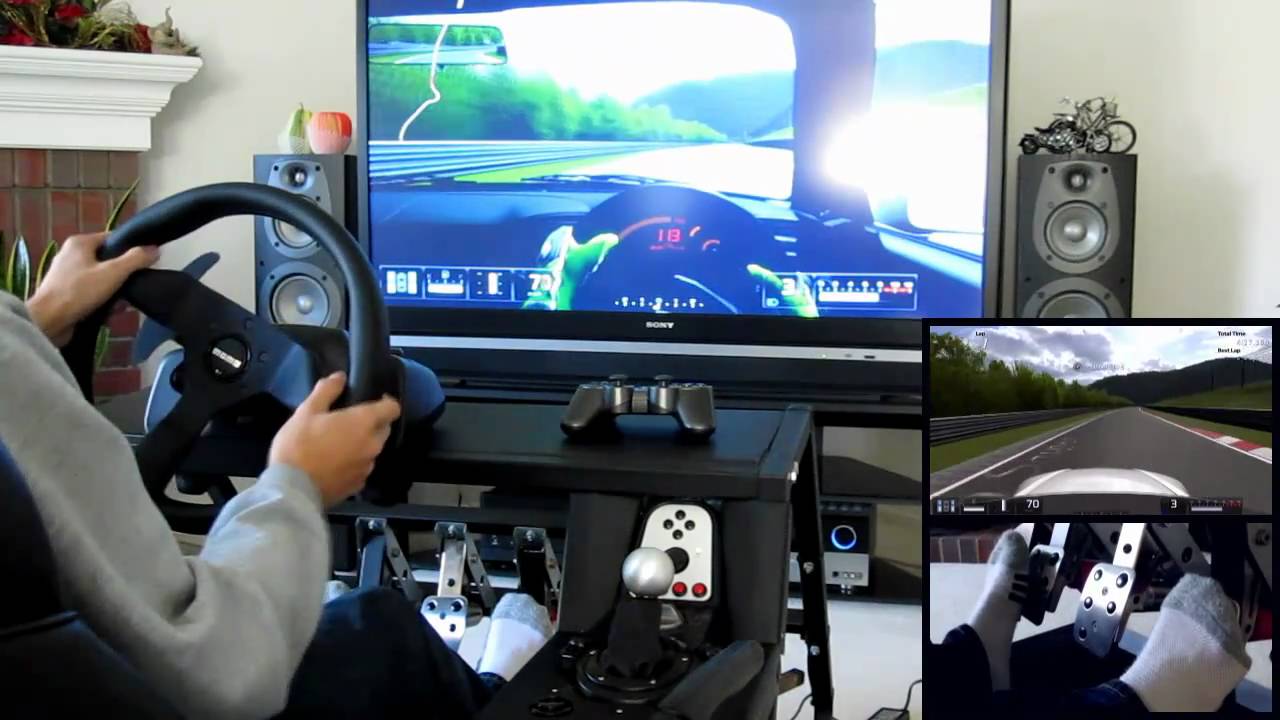 Gran Turismo 5 Nurburgring in S2000 w/ Custom Cockpit [GT5]