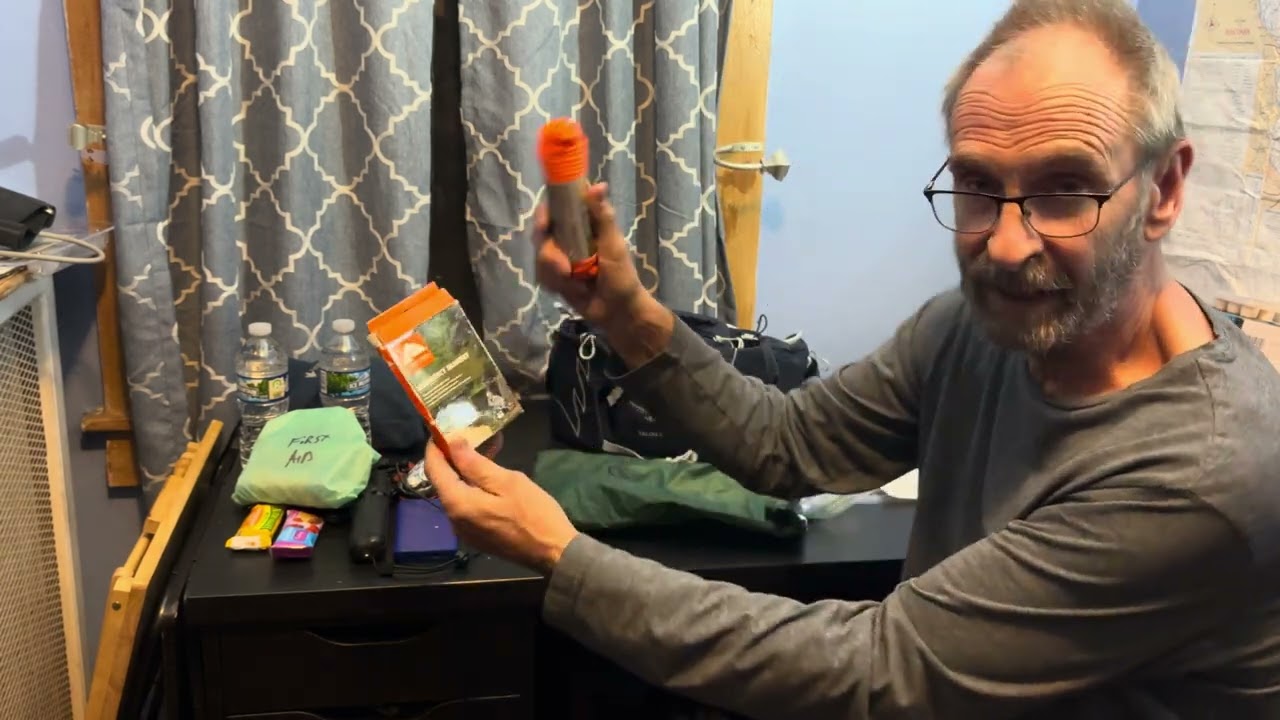 What a 69 year old takes with him on a day hike
