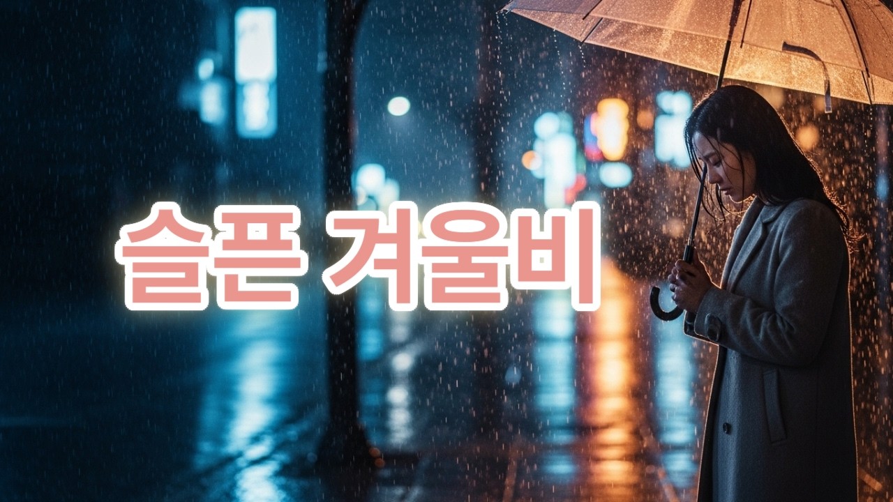 슬픈 겨울비 | 애절한 여성 트로트 발라드