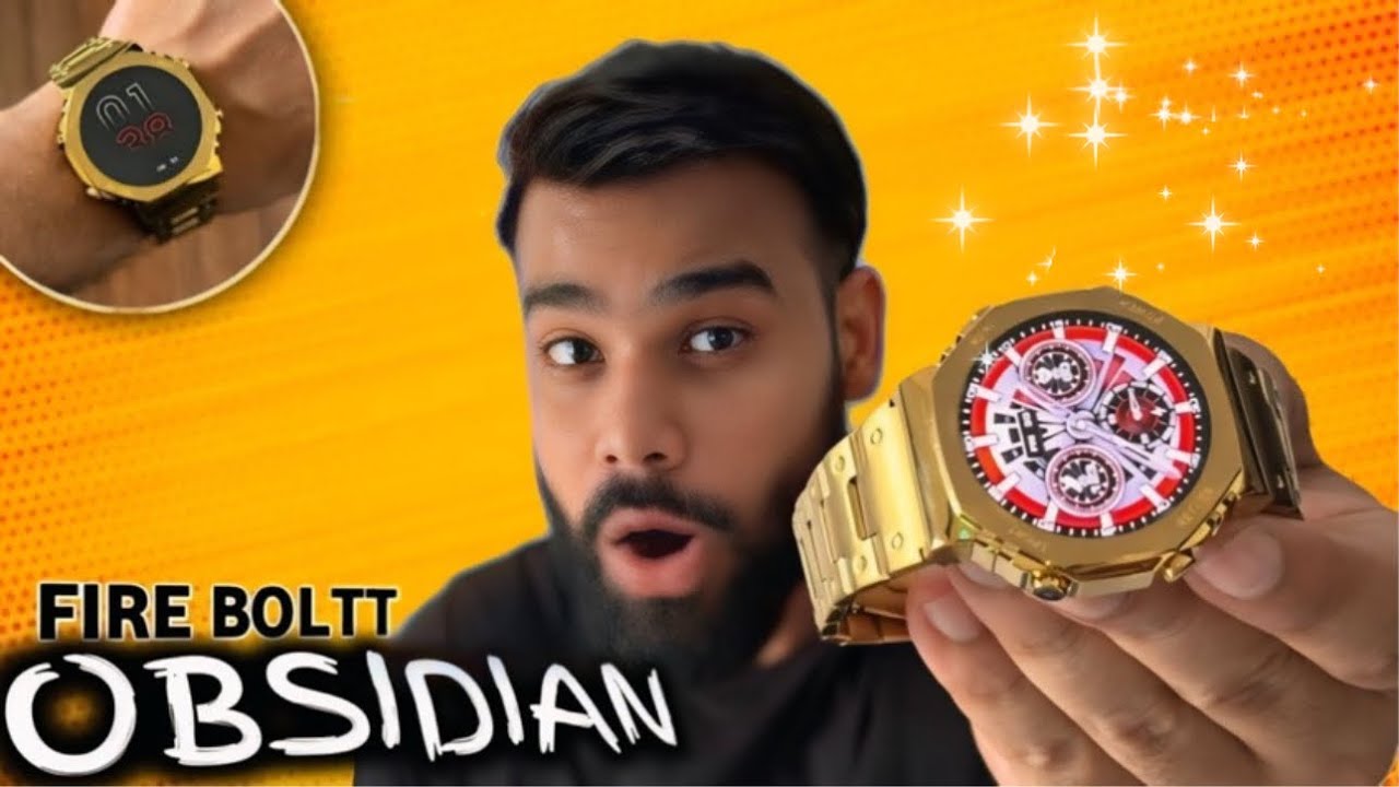 Best Luxury smartwatch under ₹3000-/ Fire boltt Obsidian Detail review⚡️1.32 inch’s Amoled Display