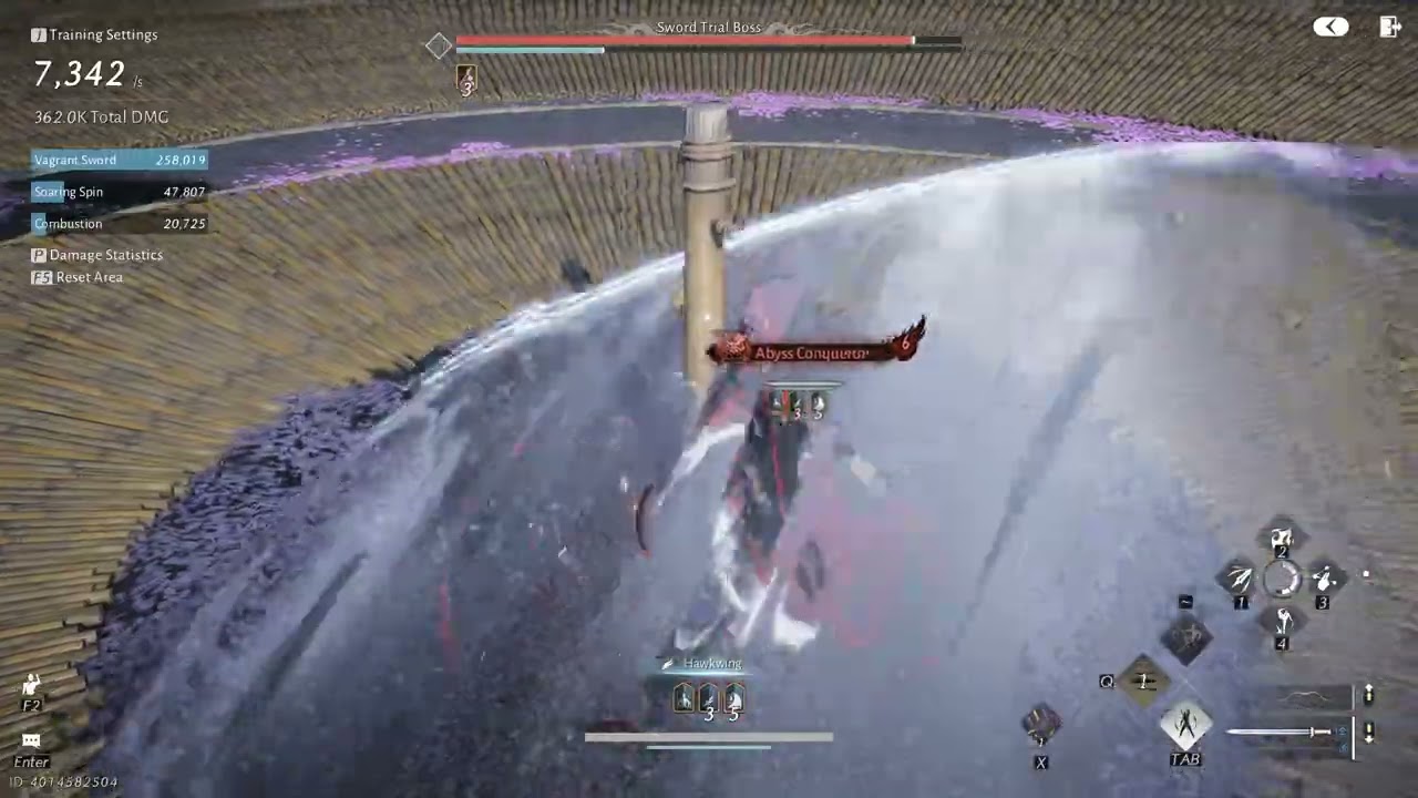 dps test nameless sword