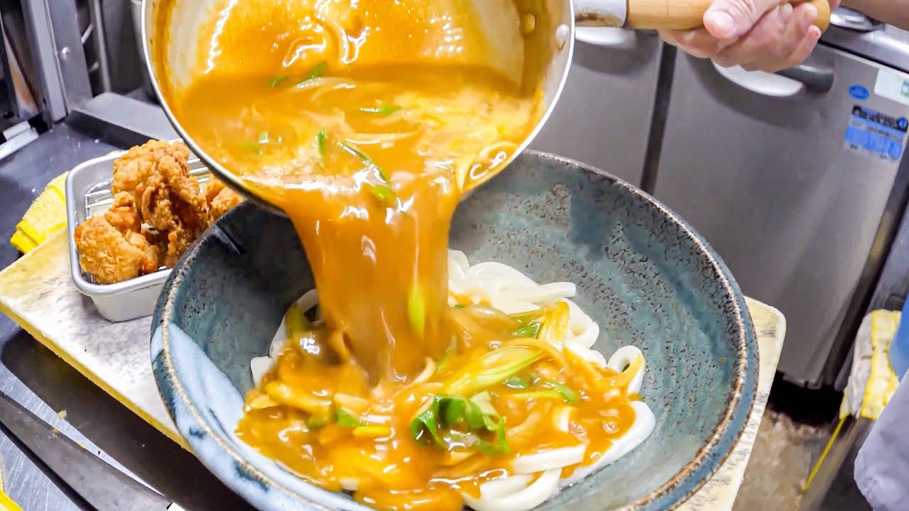 並んでも食べたい絶品カレーうどん！！増量無料の衝撃ランチが大人気のうどん屋さん丨INCREDIBLE NOODLES, Japanese Curry Udon Noodles