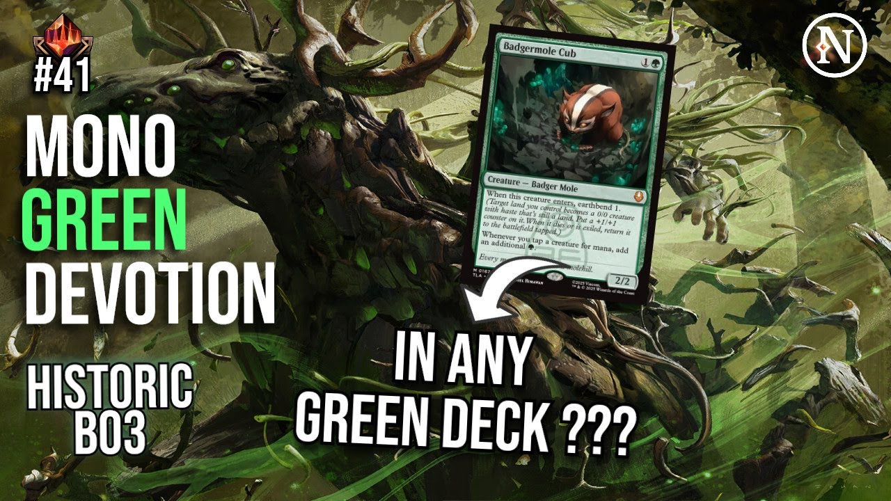 Mono Green Devotion Deck | Historic Bo3 | High Mythic Rank | MTG Arena