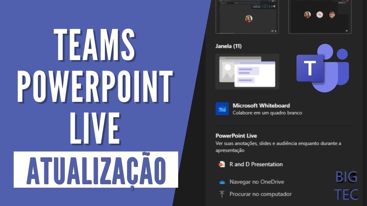 Powerpoint Live no Teams - Atualização na apresentação de PPT