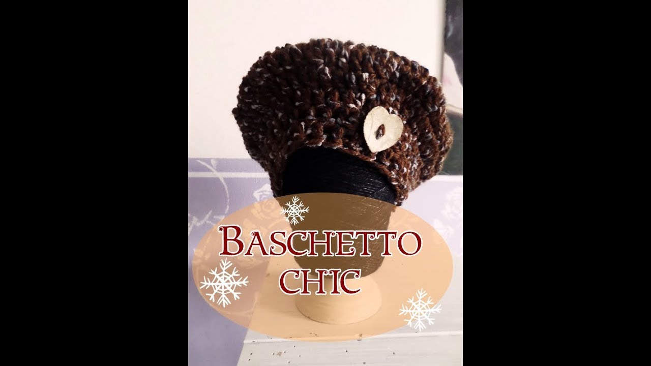 Baschetto chic all'uncinetto