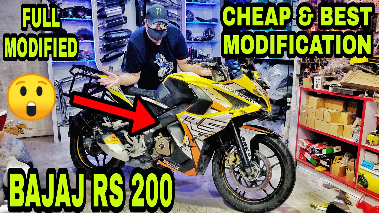 Best BAJAJ RS 200 Modification at Cheap Price | Bike Modification | Karol Bagh | PGX| JD VLOGS DELHI