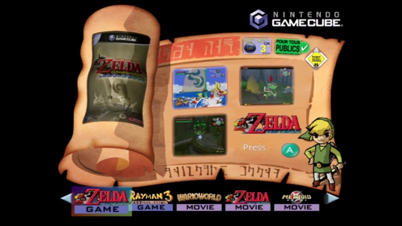 Zelda theme from Gamecube demo Disk