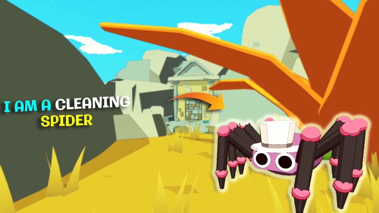 In This Game, I Play A Cleaning Spider | A Webbing Journey Gameplay