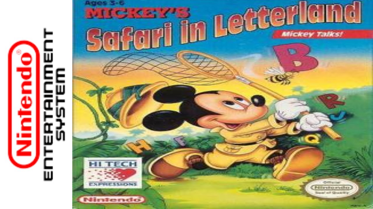 Full Playthrough [1778] Nintendo [129] Mickey's Safari in Letterland