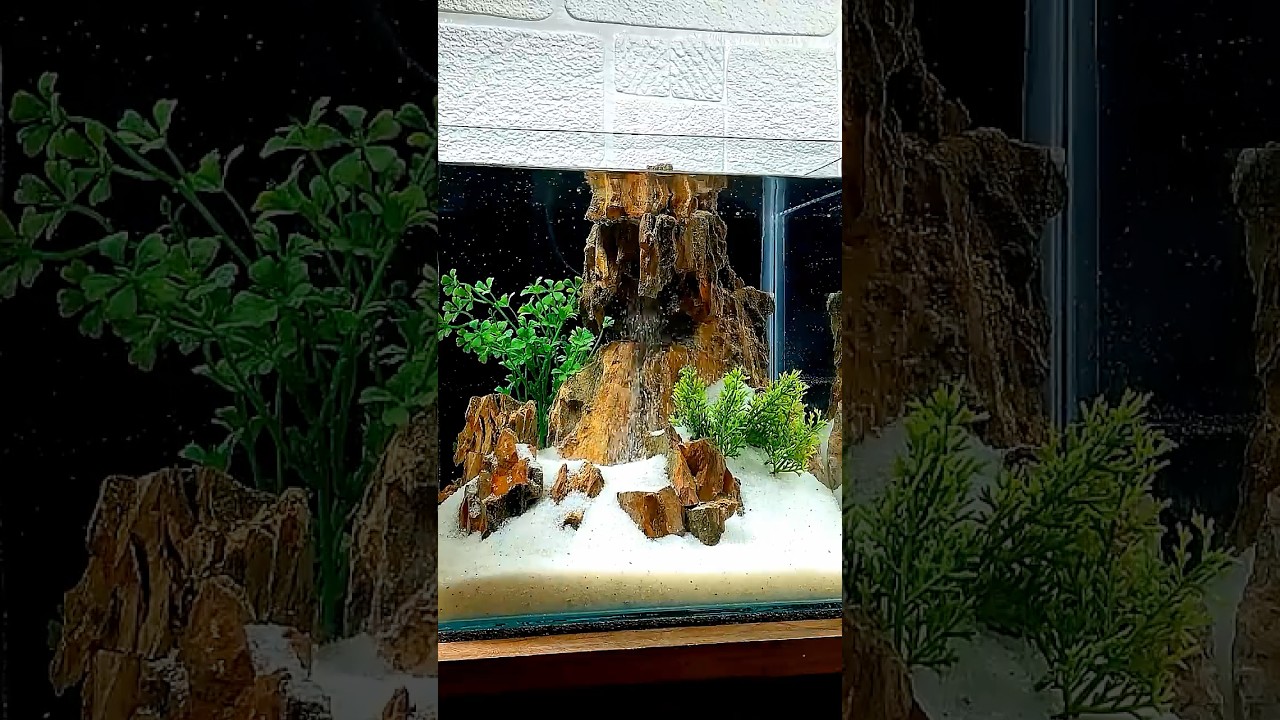 DIY Sand Waterfall Aquarium Decor!
