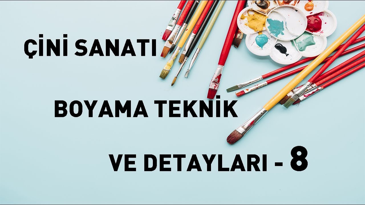 ÇİNİ BOYAMA NASIL YAPILIR?-Çini Boyama Teknikleri Bölüm(8)/Technical and details-PART(8)