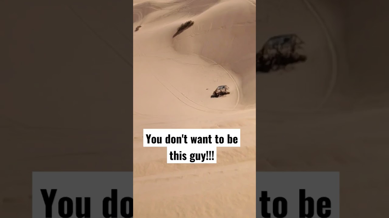 You Don't Want To Be This Guy Stuck In A Witch's Eye! #glamis #sanddunes