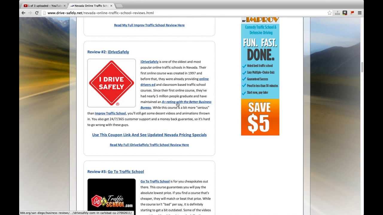 Nevada Online Traffic School Reviews