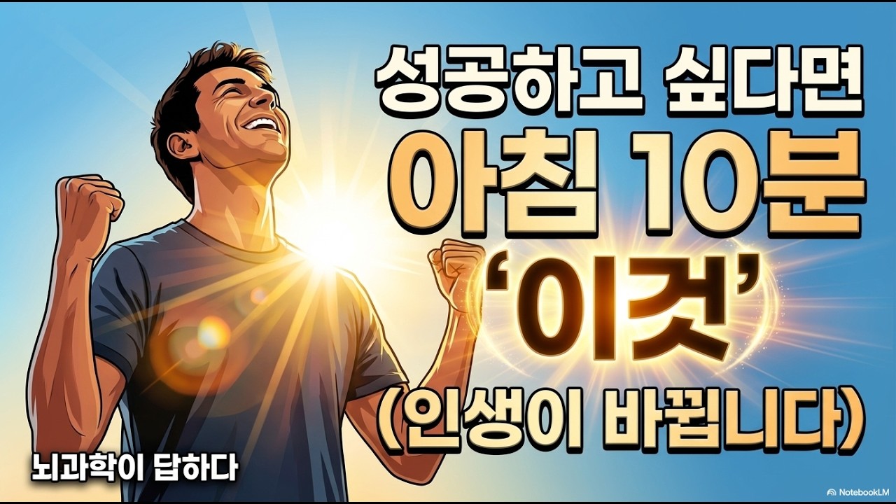 성공하고 싶다면 아침 10분 '이것'부터 켜세요 (뇌는 이렇게 설계되어 있다)