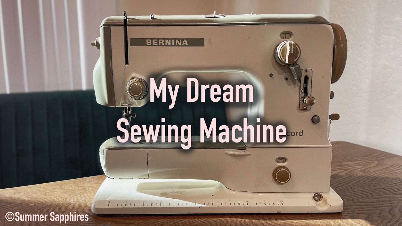 I got my DREAM sewing machine!!!