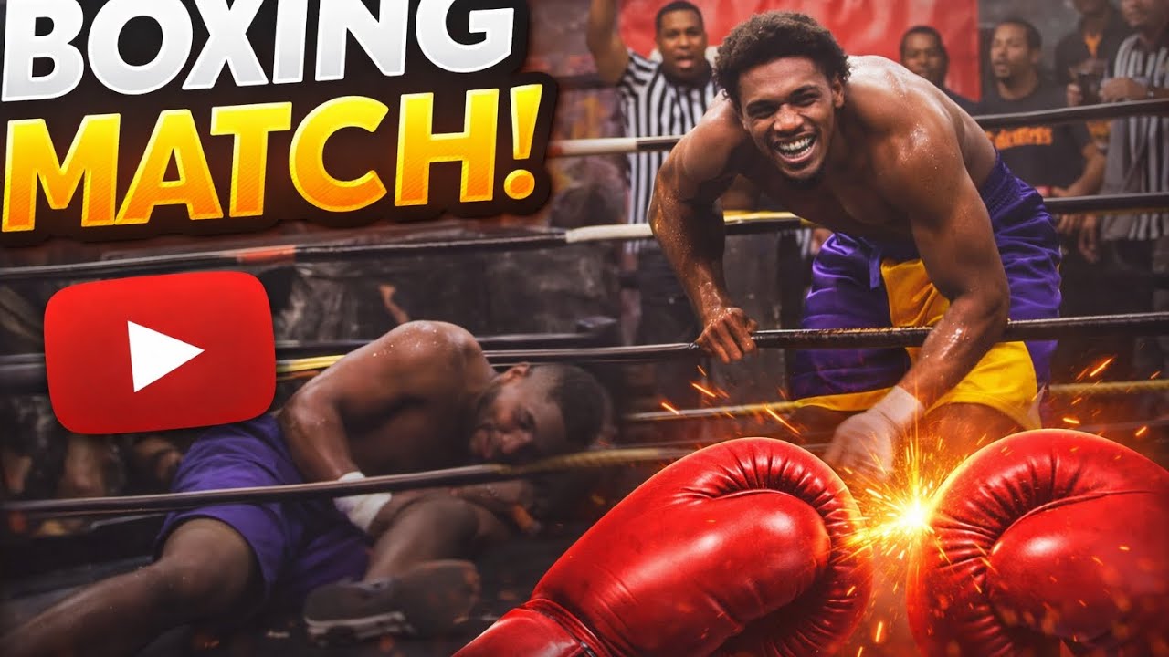 Went to a boxing match with MiB (BRO GOT KNOCKED OUT!!) 