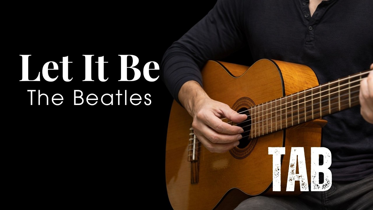 (Play slowly)  Let It Be / The Beatles | Super Easy Fingerstyle Guitar Tutorial TAB