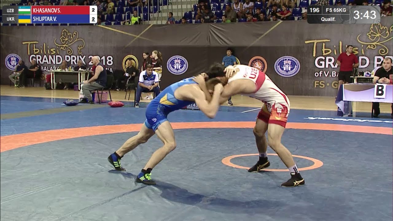 Qual. FS - 65 kg: S. KHASANOV (UZB) v. V. SHUPTAR (UKR)