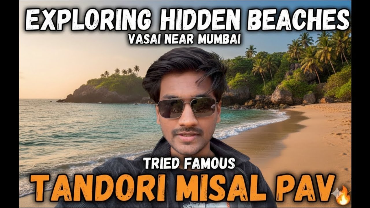 Mumbai Ke Paas Aisa Hidden Beach? 😳 Vasai Explore + Tandoori Misal Pav Try Kiya!