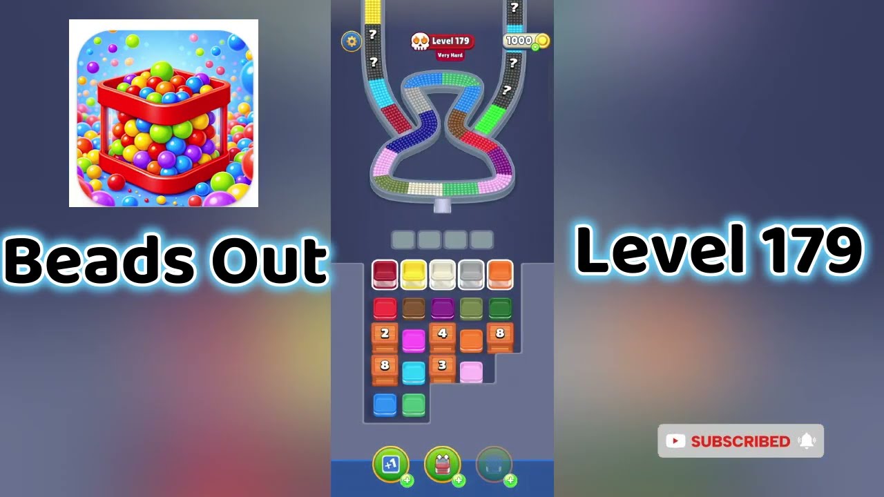 🎮 Beads Out Level 179 Walkthrough 🧩 | Tricky Bead Puzzle Solution | Mini Boss