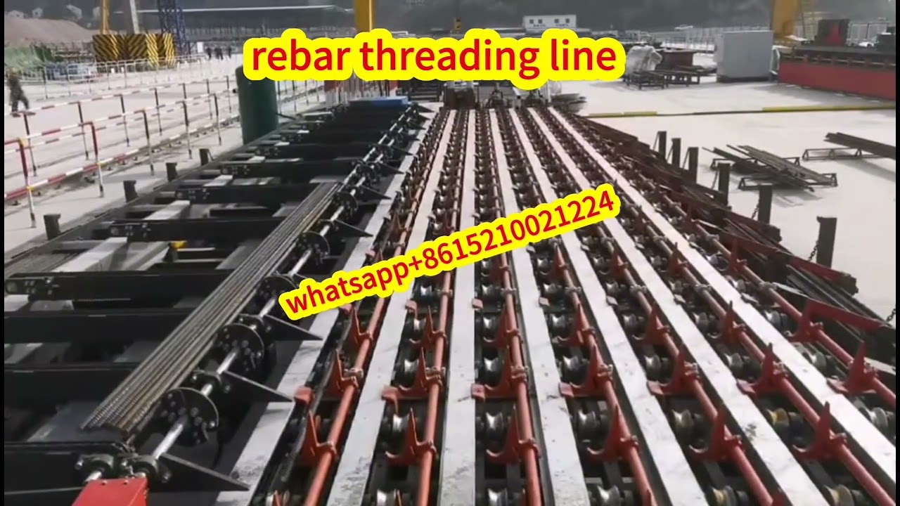 rebar threading machine automatic rebar threading line rebar machine rebar forming  #rebarthreading