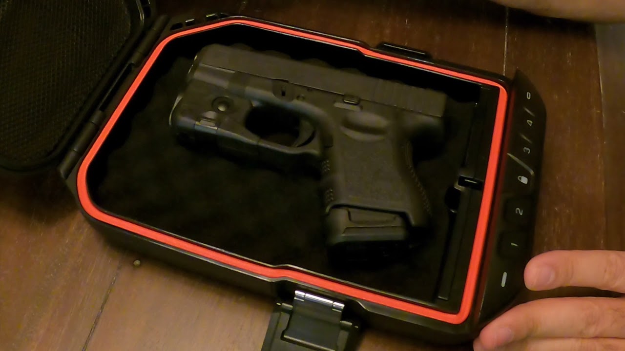 LIFEPOD VAULTEK GLOCK 17 GLOCK 19 GLOCK 26 TRAVEL MOBILE FIREARM STORAGE CHILD PROTECTION GLOCK SAFE