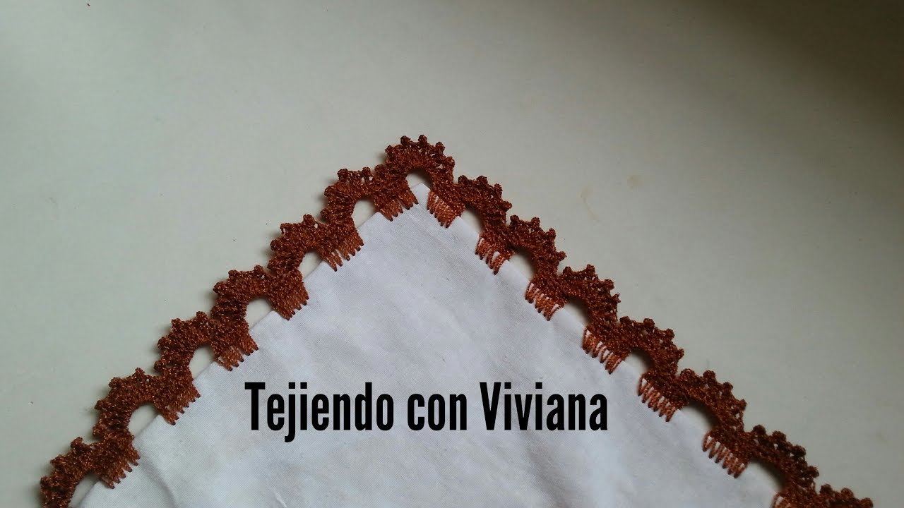Orilla #44 tejida a crochet súper fácil y rápida