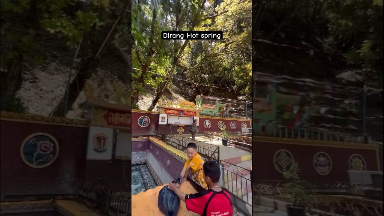 Dirang hot springs.               #ytshort #minivlog #trending #arunachalpradesh