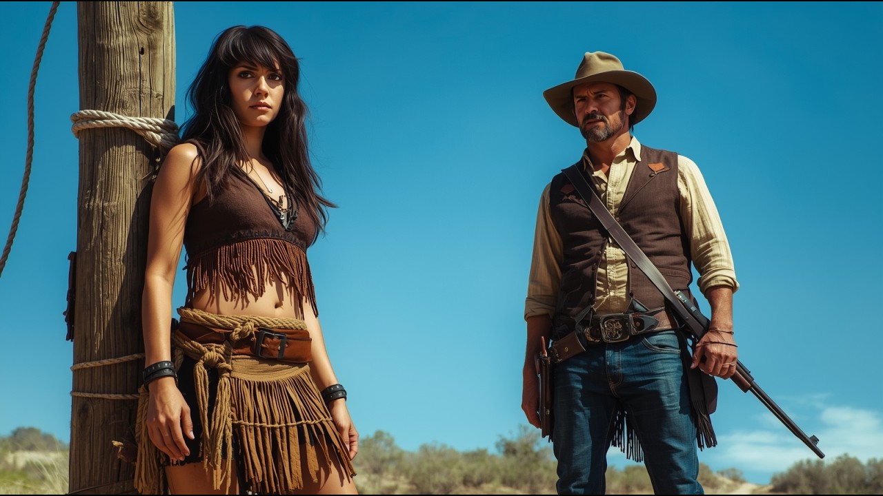 “Tied as a Sacrifice to the Wolves — Until a Mysterious Cowboy Appeared”|Cold Wind Cowboy