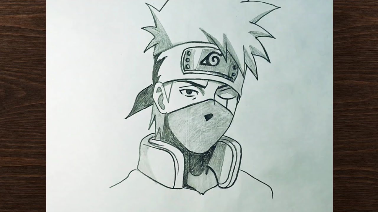 How to Draw Kakashi Hatake | Easy Anime Pencil Sketch Step by Step