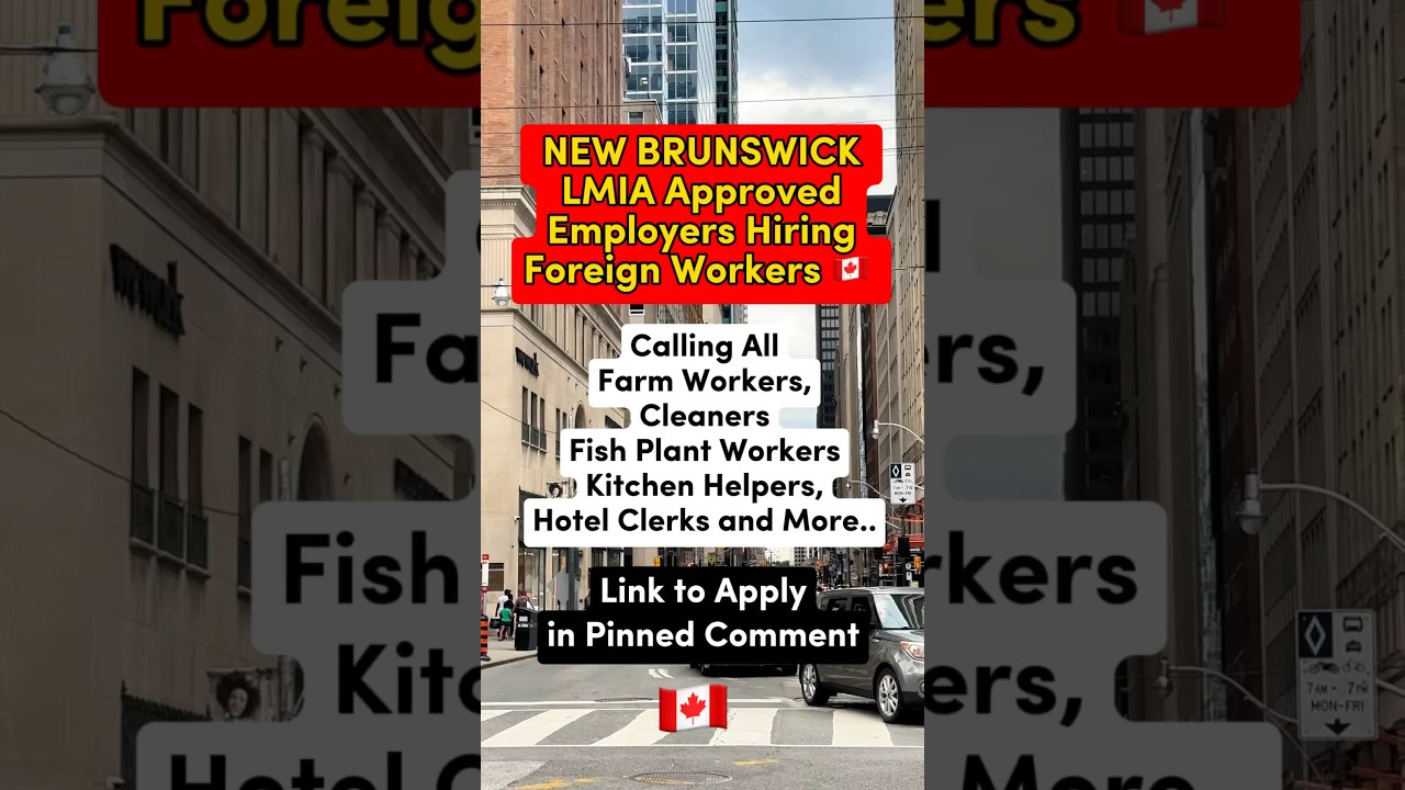 🇨🇦 New Brunswick LMIA Approved Jobs for Foreign Workers