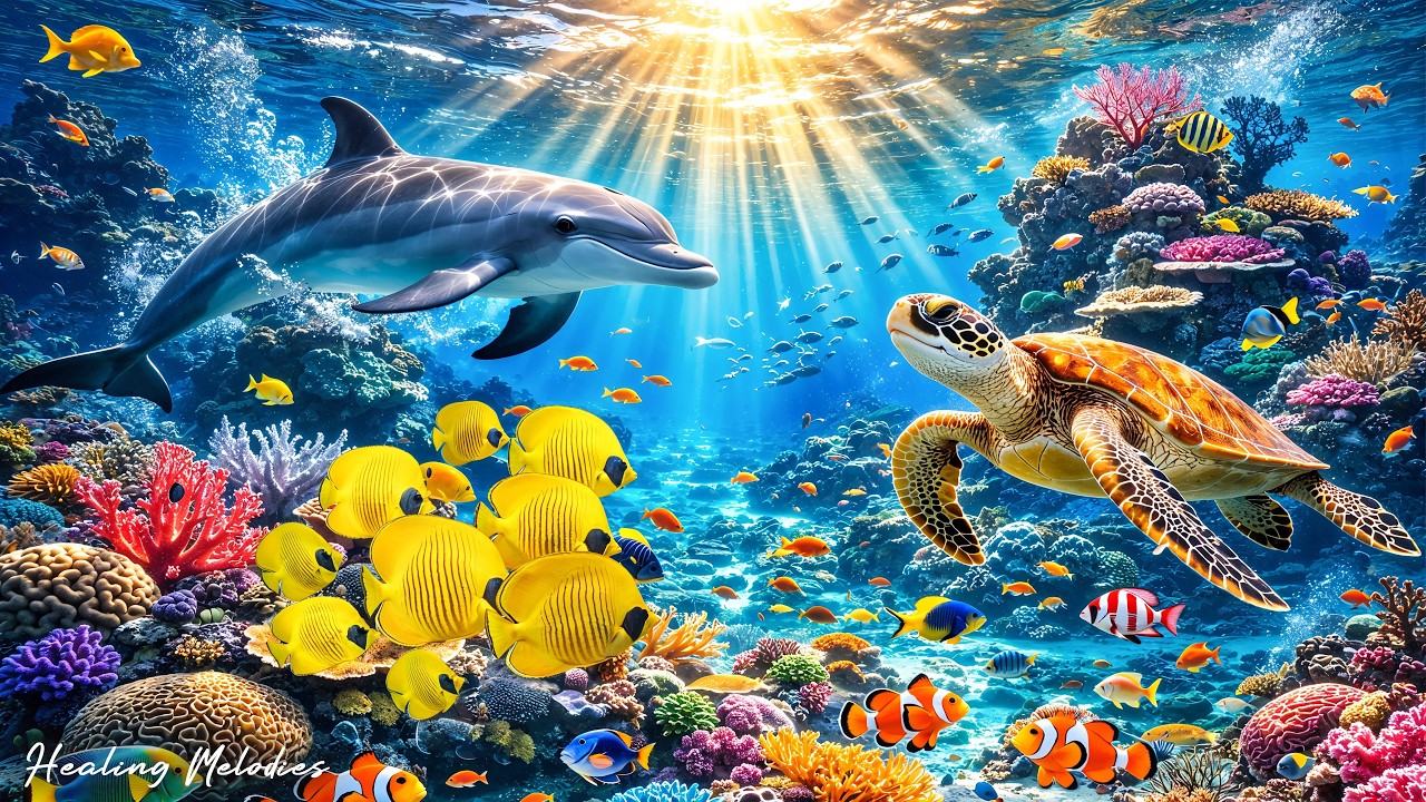 Красивая расслабляющая музыка 😴🐠 Подводный мир для снятия тревоги и мыслей