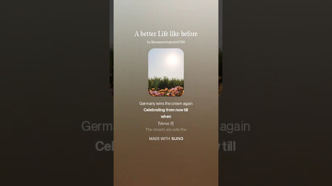 A better Life like before