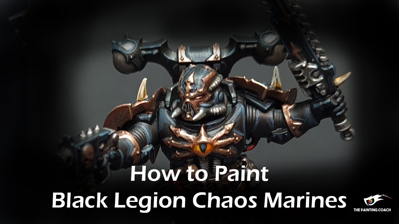 How to Paint Black Legion Chaos Space Marines