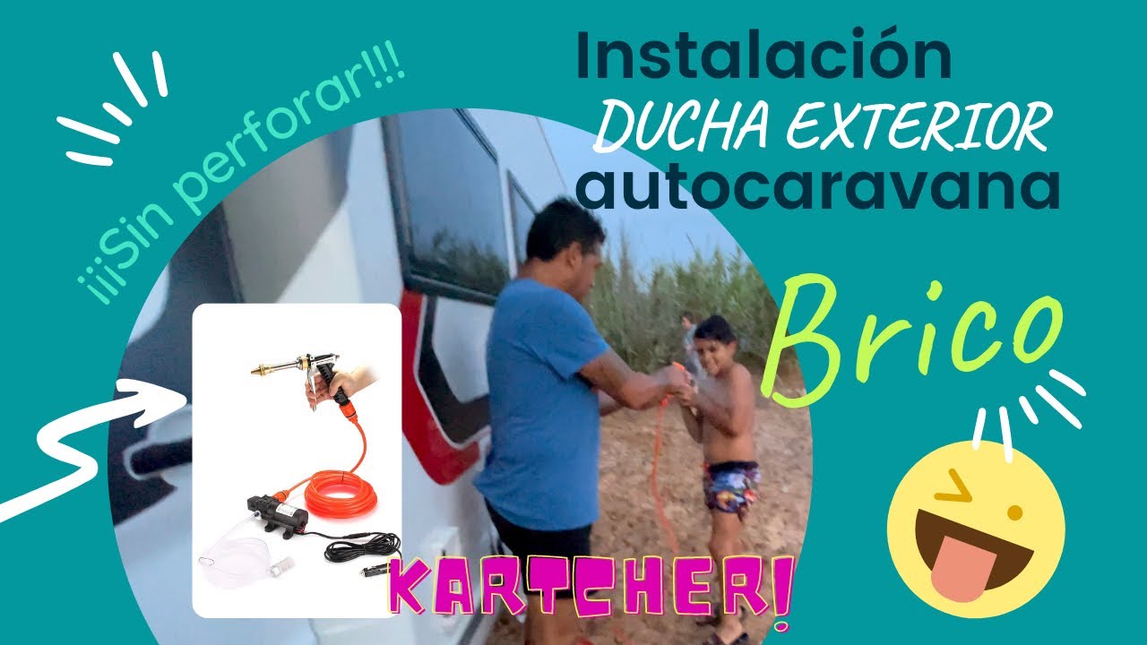 ¡¡ BRICO!! 🚿 INSTALAR DUCHA EXTERIOR a PRESIÓN en AUTOCARAVANA 🚐 PASO A PASO