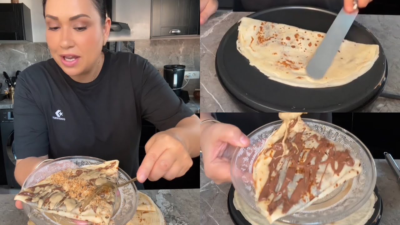 كريب لذيذ بمقادير مضبوطة recette des crêpes 🥞 